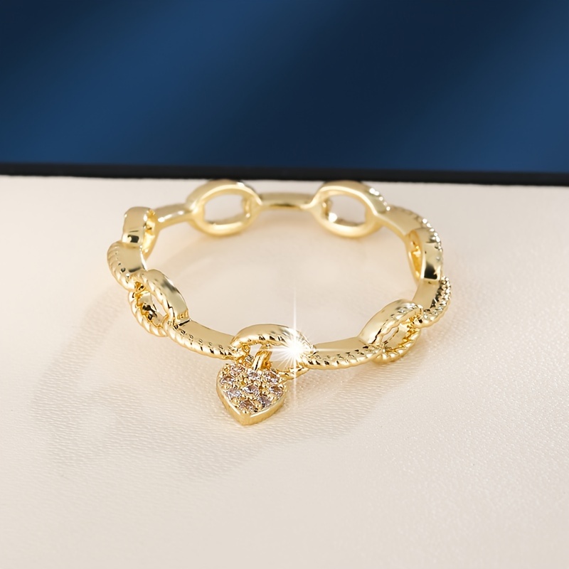 Chain Love Set with Zirconia Ring